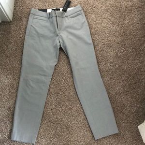Banana republic Sloan crop work pants in gray